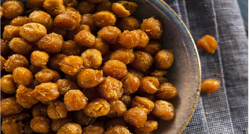 Delicious Alkaline Snack - Roasted Cinnamon Chickpeas