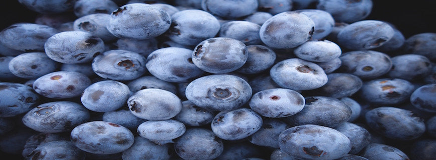 bunch of blueberries