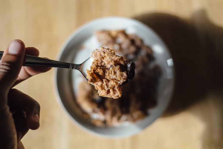 bowl of wheat bran cereal