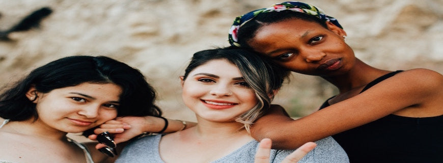 three young women