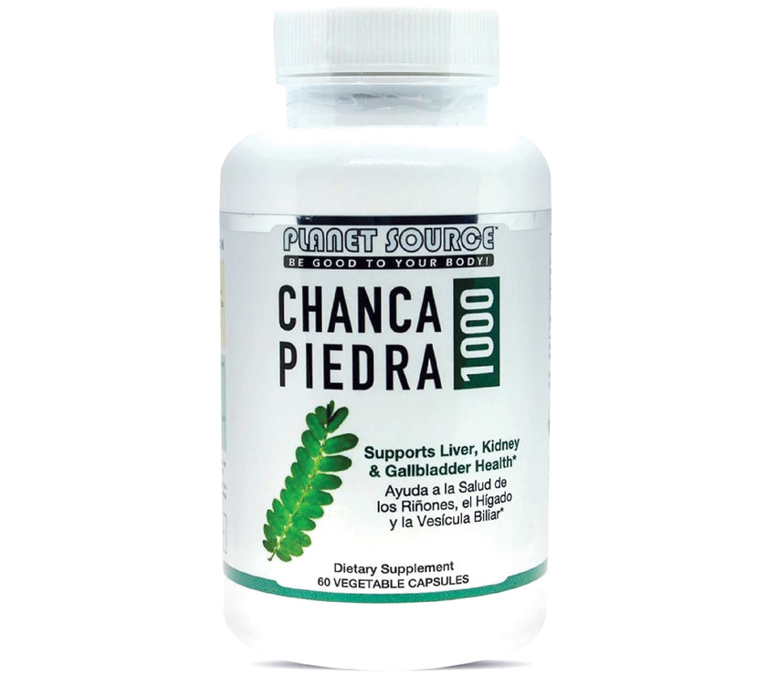 tub of Chanca Piedra capsules front view