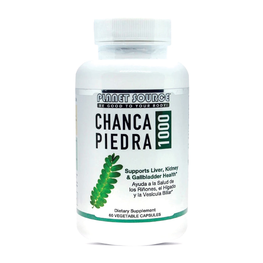 tub of Chanca Piedra capsules front view