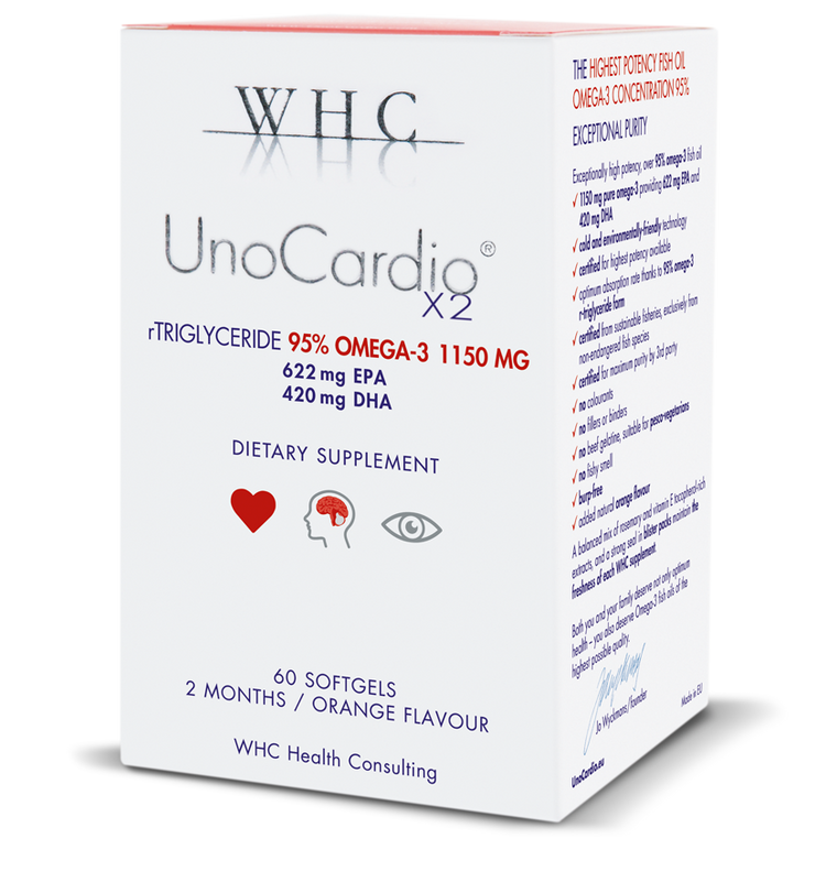 WHC UnoCardio X2: Pure Fish Oil Capsules