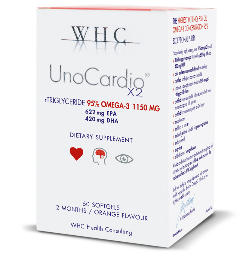 WHC UnoCardio X2: Pure Fish Oil Capsules